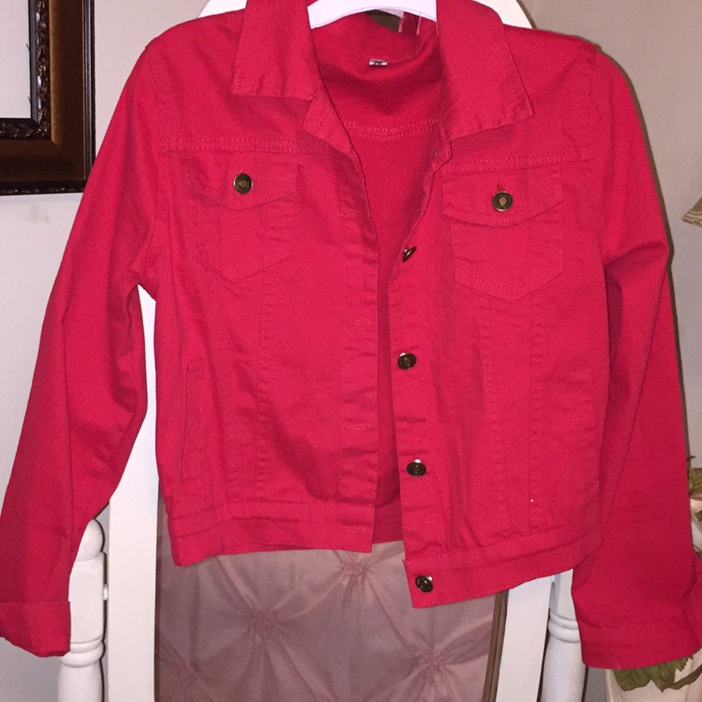 • Red Jean Jacket •